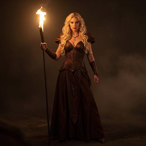 Blonde Rogue Heroine in Dark Fantasy