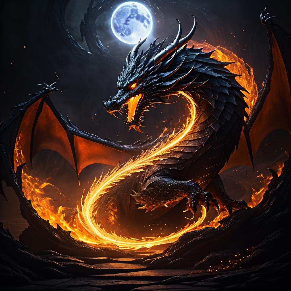 Dragon's Transformation: Light from Ashes