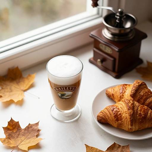 Cozy Autumn Breakfast with Baileys Latte