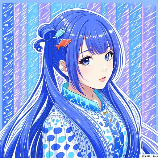 Illustration of Asari nanami, idolmaster in the style of Umyonge (lkakeu)