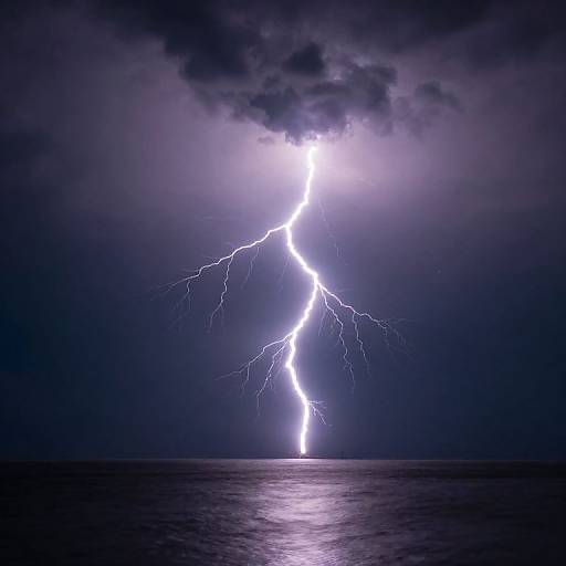 Lightning Over Serene Night Waters