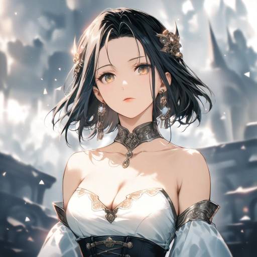 Enchanting Alchemist with Golden Eyes