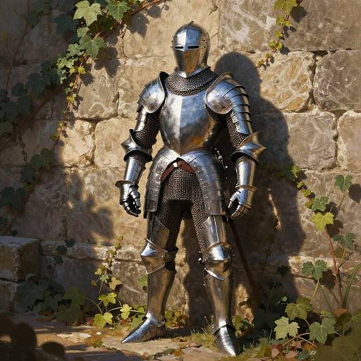 Streamlined Light Knight Armor at Dawn