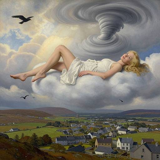 Surreal Sky Woman by Richard Hamilton