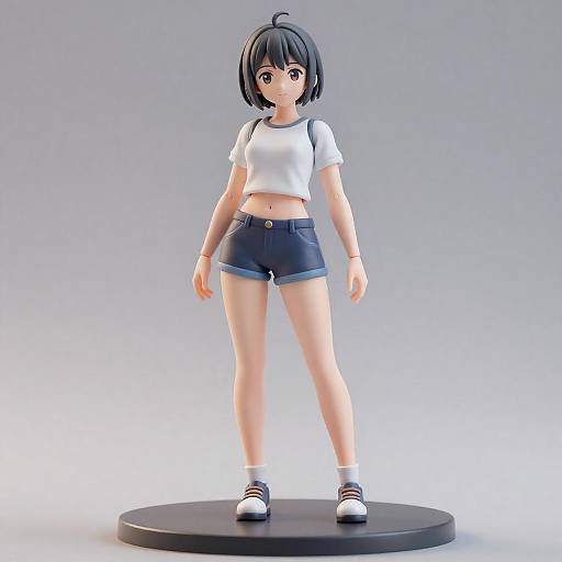 Realistic Figma Reika in Shortsuit