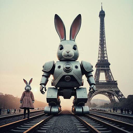 Giant Rabbit Robot in Paris