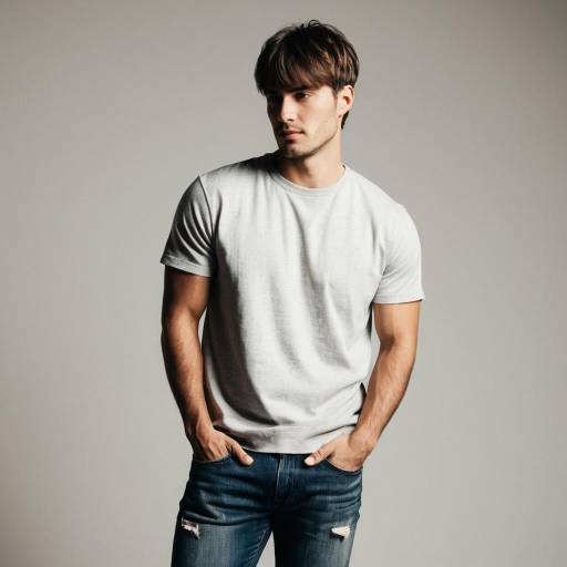 Stylish Man Portrait with Side-Swept Bangs