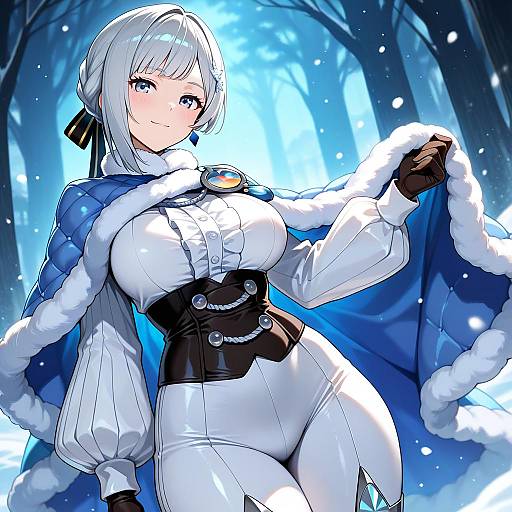 Illustration of Akershus fortress (oshiro project), oshiro project:re in the style of Mimimi (mimimim9999)