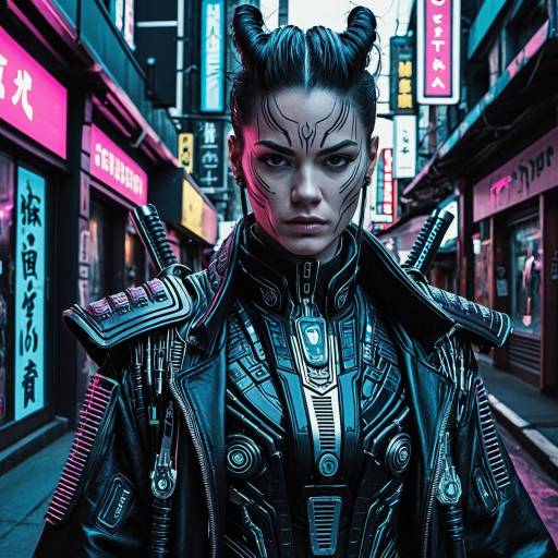 Cybernetic Non-Binary Street Samurai
