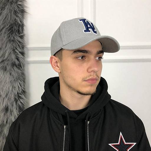 Young Man in Black Hoodie Portrait