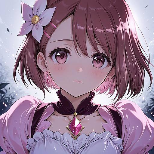 Illustration of Hanadera nodoka, healin' good precure in the style of Yuiga naoha