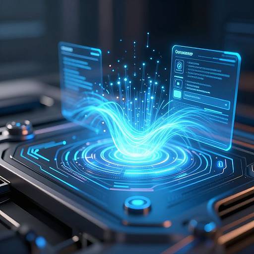 Futuristic AI Interface Visualization