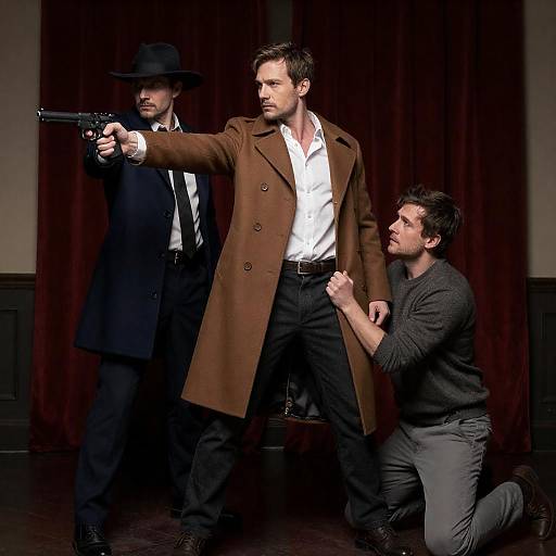 Dramatic Movie Poster with Tension