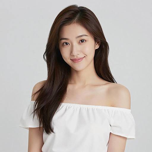 Charming Portrait of a Smiling Girl