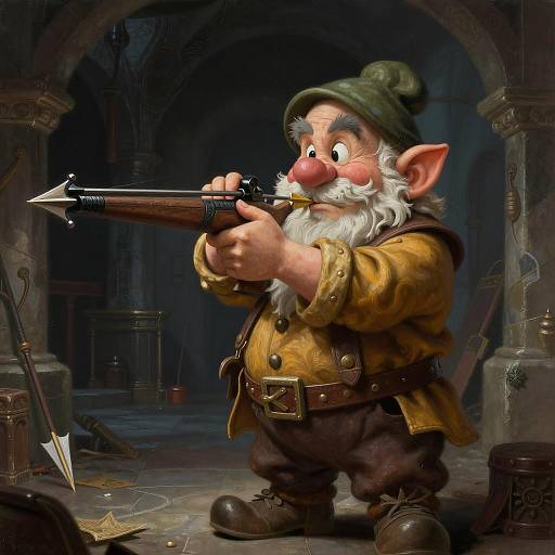 Scout Dwarf with Crossbow in Dungeon