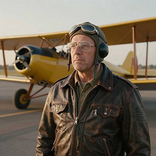 Rangefinder Portrait: Seasoned Pilot, Golden Hour