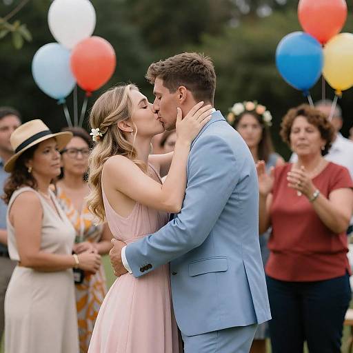 Joyful Wedding Reception Celebration Scene