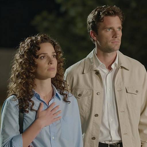 Nighttime Outdoor Portrait of Couple