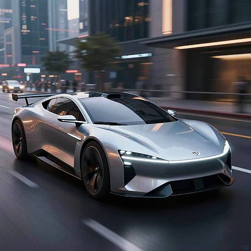 AI-Generated Cyberpunk Concept Car