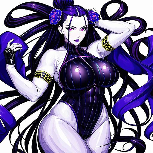 Illustration of Murasaki shikibu (swimsuit rider) (fate), fate/grand order in the style of Lansane
