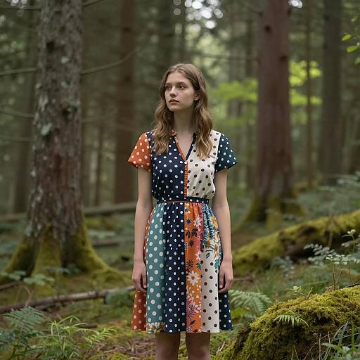 Dreamy Forest Fashion Portrait