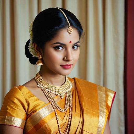 Elegant 1960s South Indian Cosplay Look