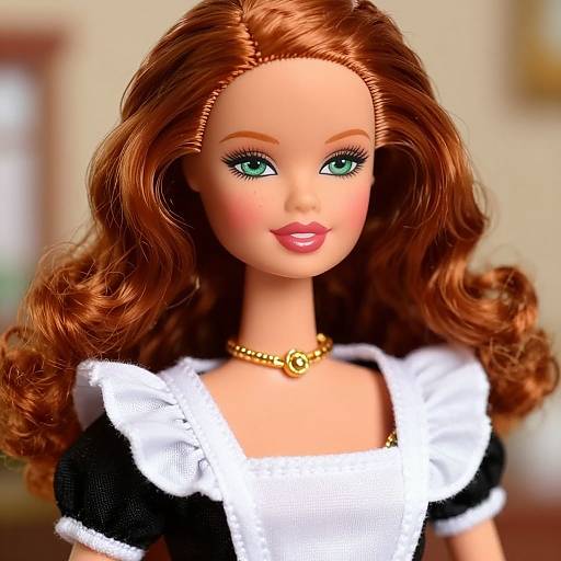 Seductive Ginger Barbie Glam Portrait