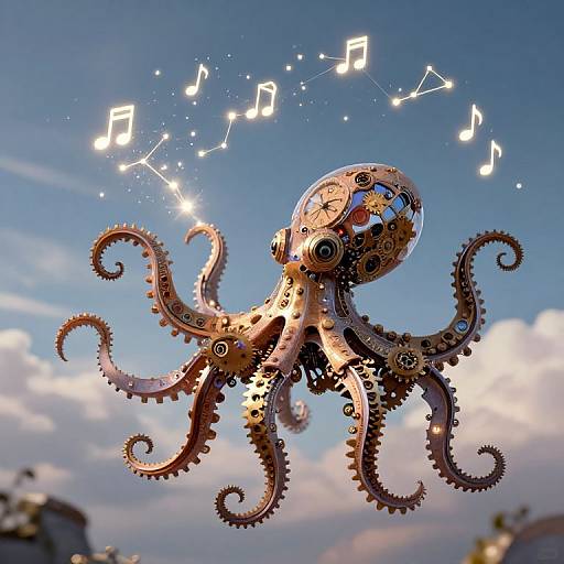 Clockwork Octopus Symphony in Sky