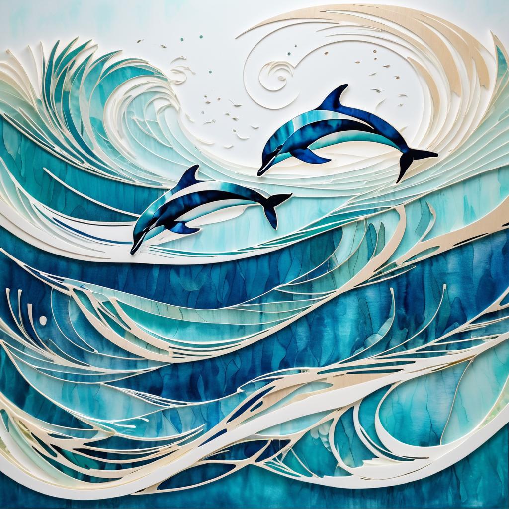 Elegant Dolphins in a Serene Ocean