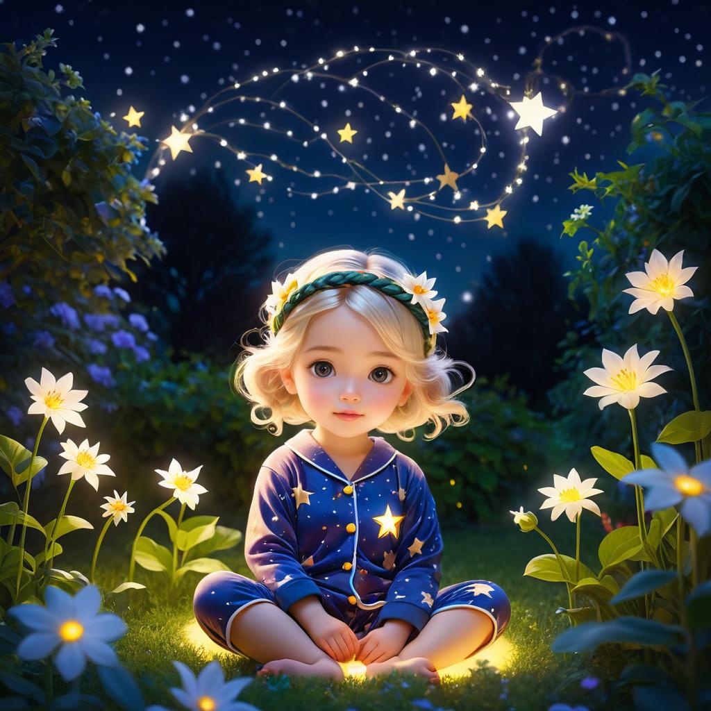 Whimsical Nighttime Garden Play