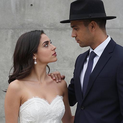 Intense Eye Contact Between a Couple