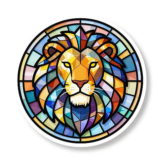 Regal Lion Stained Glass Avatar