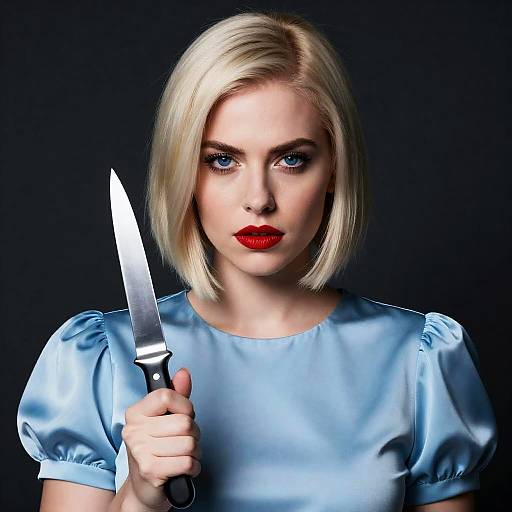 Intense Portrait of a Stylish Woman