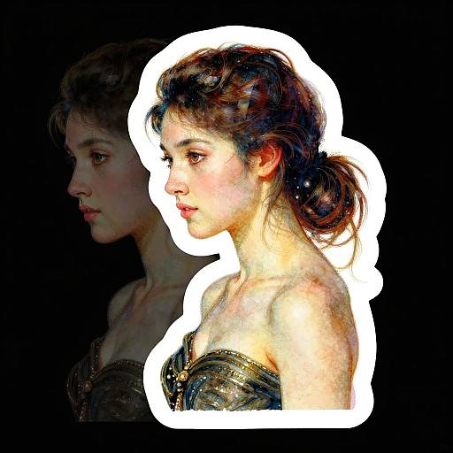 Elegant Asiatic Female Fighter Portrait