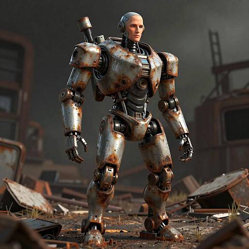 Post-Apocalyptic SFM Robotic Character