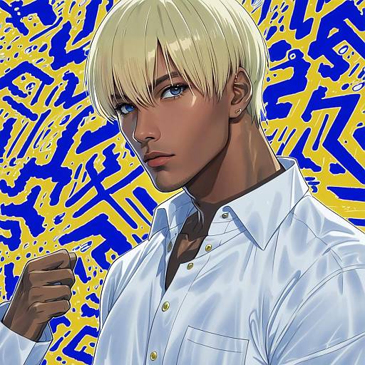 Illustration of Amuro tooru, meitantei conan in the style of Geewhy