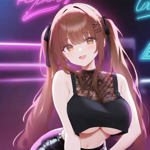 Nightclub Beauty with Neon Lights