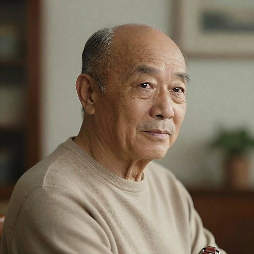 Realistic Portrait of Senior Man