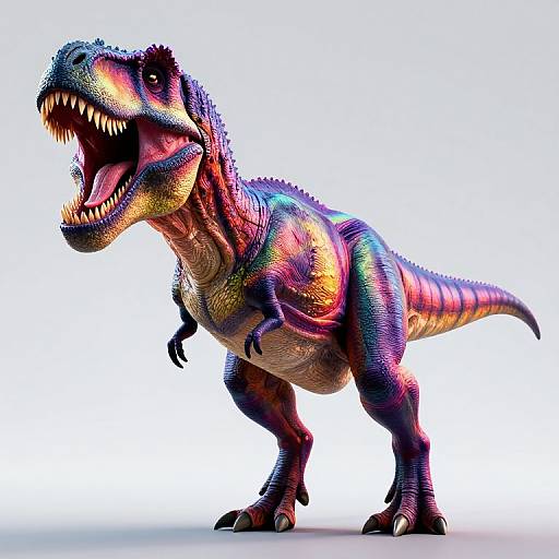 Neon Roaring Tyrannosaurus Rex