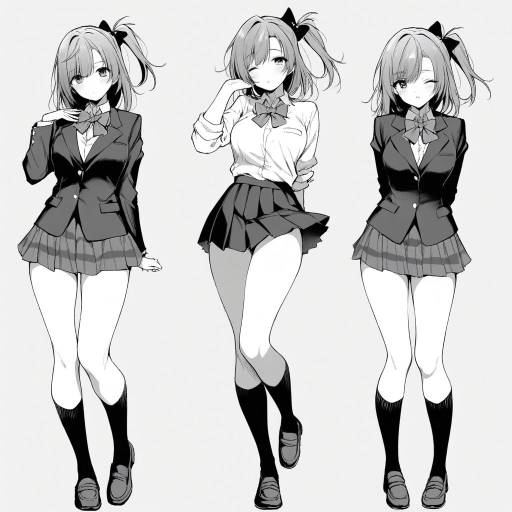 Monochrome Portrait of Kosaka Honoka