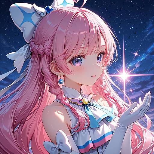 Illustration of Cure prism, hirogaru sky! precure in the style of Sato ame