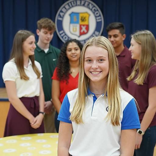 Vibrant High School Social Gathering Scene