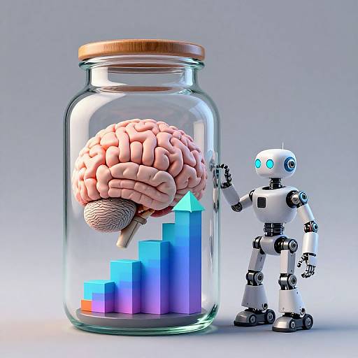 Renaissance Brain in Industrial Glass