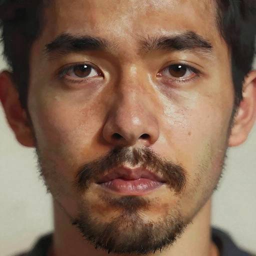 Surreal Portrait of Patchy Beard