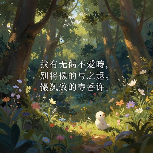 Mystical Forest Inspired by Poetry