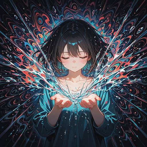 Psychedelic Abstract Nude Art Masterpiece