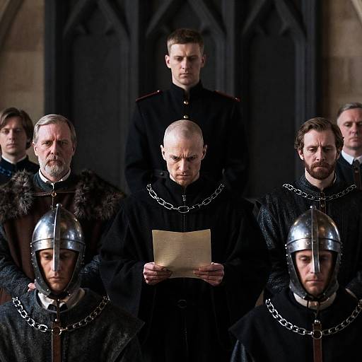 Medieval Assembly in Grand Hall Scene