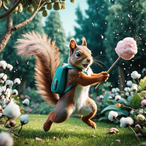 Adventurous Squirrel with a Magic Wand
