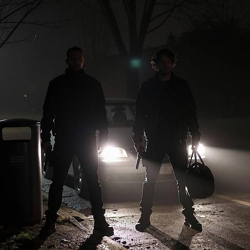 Mysterious Night Encounter with Tension