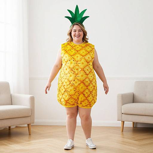Plus Size Pineapple Costume Portrait